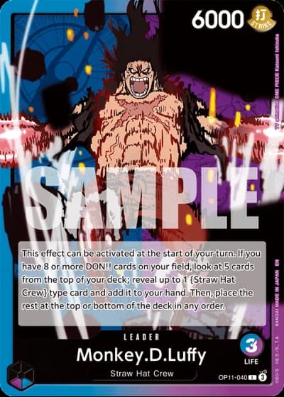 Monkey.D.Luffy (OP11-040) — A Fist of Divine Speed (OP11)