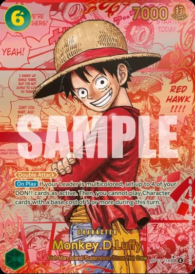 Monkey.D.Luffy (OP13-118) (3rd Anniversary) — Carrying on His Will (OP13)