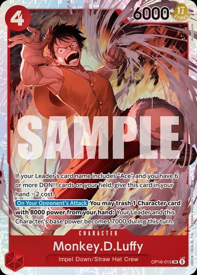 Monkey.D.Luffy (OP16-015) — The Time of Battle (OP16)
