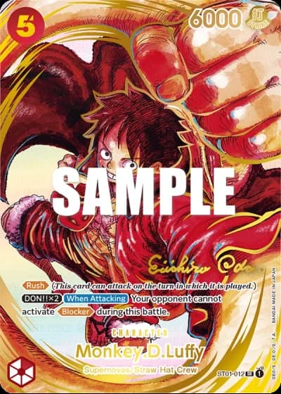 Monkey.D.Luffy (ST01-012) (Oda Signed Gold Stamp) — Awakening of the New Era (OP05)