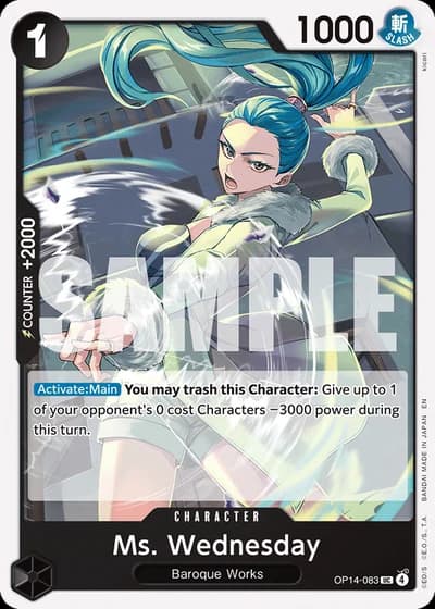 Ms. Wednesday (OP14-083) — The Azure Sea's Seven (OP14-EB04)