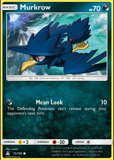 Murkrow #71/156 — Ultra Prism