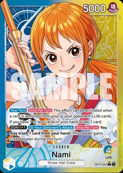 Nami (OP11-041) (Alternative Art) — A Fist of Divine Speed (OP11)