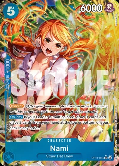 Nami (OP11-054) (Alternative Art) — A Fist of Divine Speed (OP11)