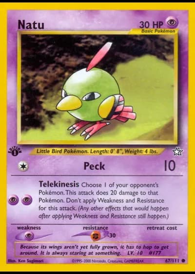 Natu (1st Edition) #67/111 — Neo Genesis (1st Edition)