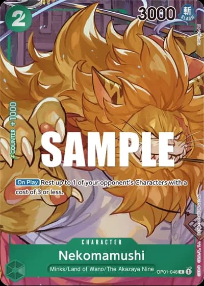 Nekomamushi (OP01-048) (Alternative Art) — Romance Dawn (OP01)