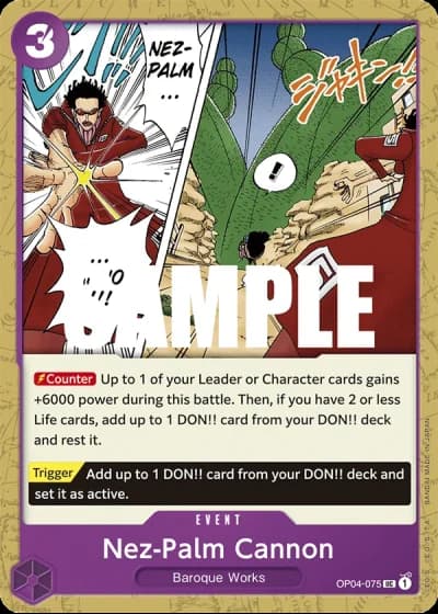 Nez-Palm Cannon (OP04-075) — Kingdoms of Intrigue (OP04)