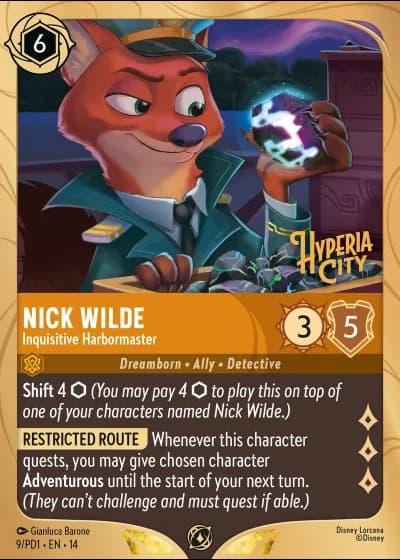 Nick Wilde - Inquisitive Harbormaster PD1-9/257 — Hyperia City