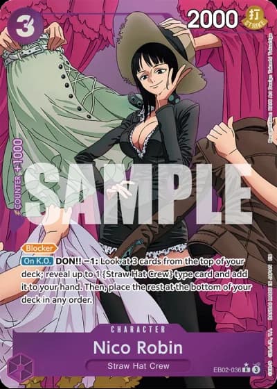 Nico Robin (EB02-036) (Alternative Art) — Anime 25th Collection (EB02)