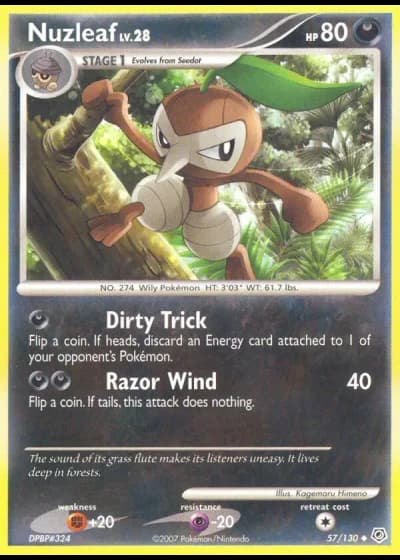 Nuzleaf #57/130 — Diamond & Pearl