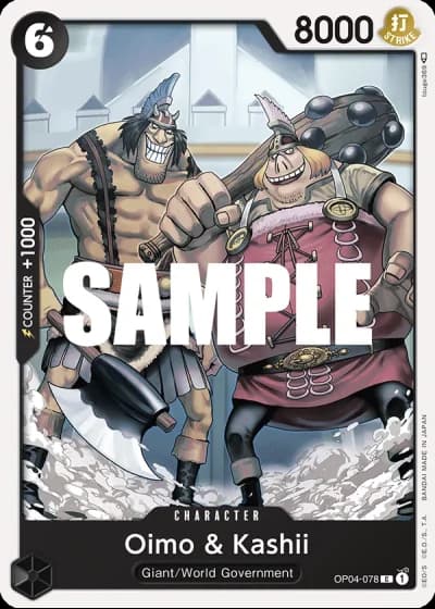 Oimo & Kashii (OP04-078) — Kingdoms of Intrigue (OP04)