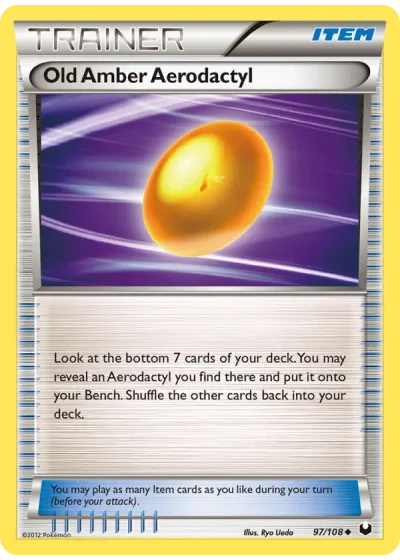Old Amber Aerodactyl #97/108 — Dark Explorers