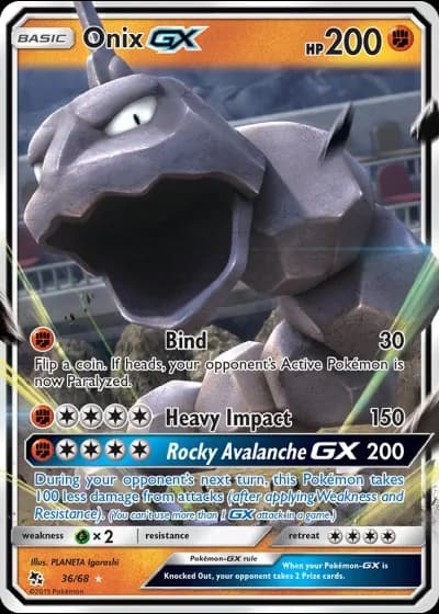 Onix GX #36/68 — Hidden Fates