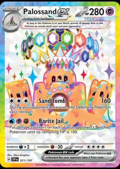Palossand ex #221/191 — Surging Sparks