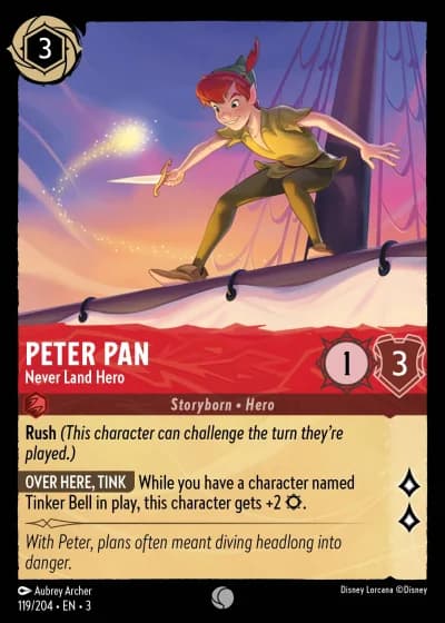 Peter Pan - Never Land Hero #119/204 — Into the Inklands