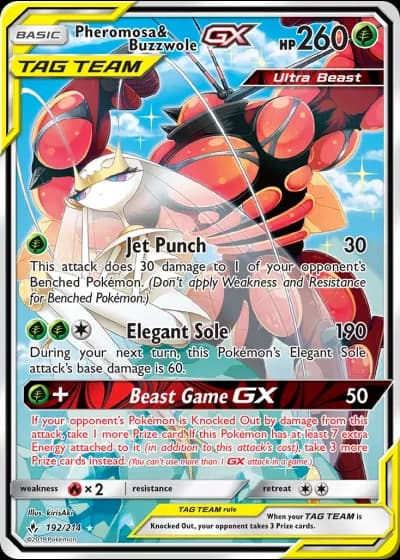 Pheromosa & Buzzwole GX #192 — Unbroken Bonds