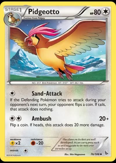 Pidgeotto #76/106 — Flashfire