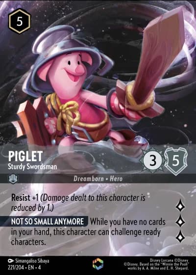 Piglet - Sturdy Swordsman #221/204 — Ursula's Return