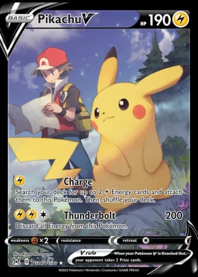 Pikachu V TG16/30 — Trainer Gallery (Lost Origin)