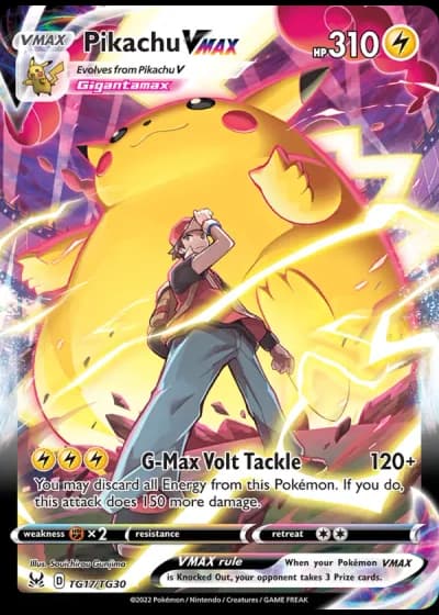 Pikachu VMAX TG17/30 — Trainer Gallery (Lost Origin)