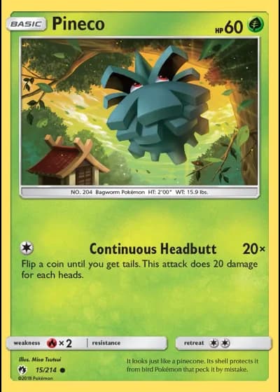Pineco #15/214 — Lost Thunder