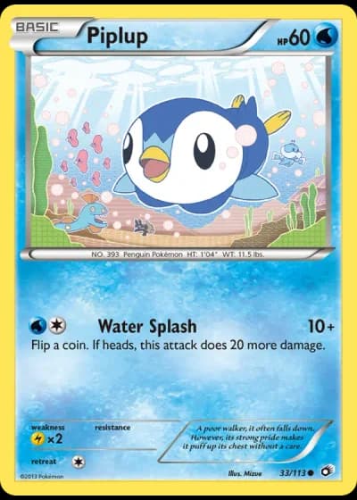 Piplup #33/113 — Legendary Treasures