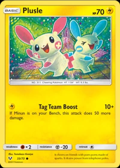 Plusle #33/73 — Shining Legends