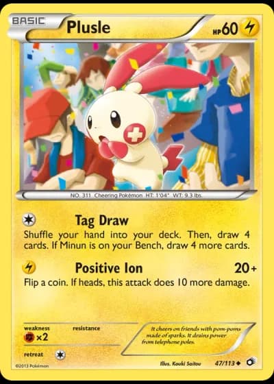 Plusle #47/113 — Legendary Treasures