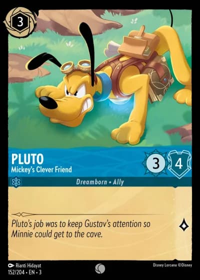 Pluto - Mickey's Clever Friend #152/204 — Into the Inklands
