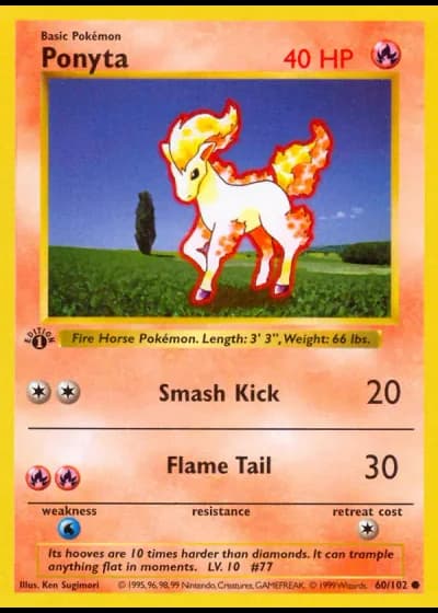 Ponyta #60/102 — Base Set