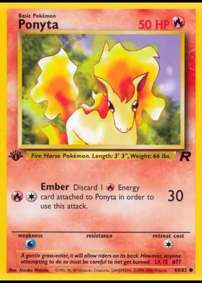Ponyta #64/82 — Team Rocket