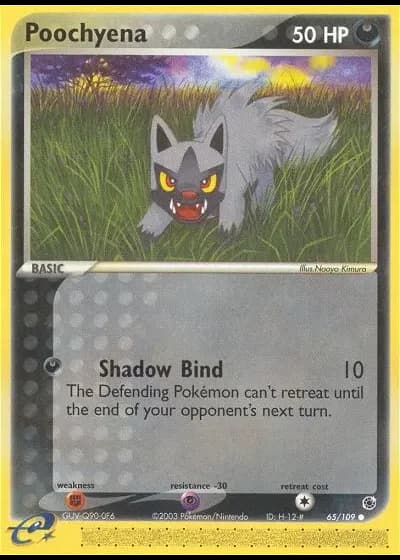 Poochyena #65/109 — EX Rubino & Zaffiro