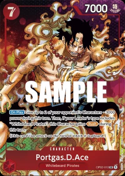 Portgas.D.Ace (OP02-013) (Alternative Art) — Paramount War (OP02)