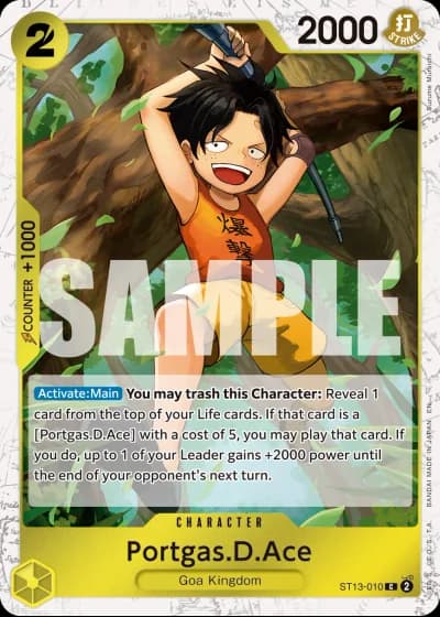 Portgas.D.Ace (ST13-010) (Pirate Foil) — One Piece Card The Best Vol.2(PRB02)
