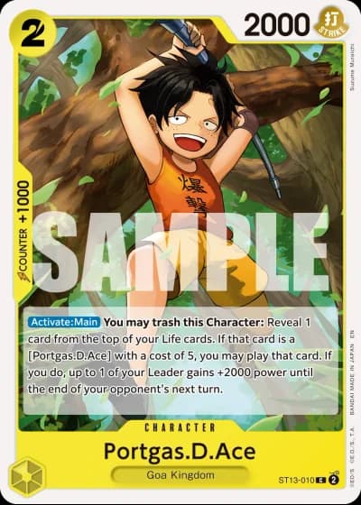 Portgas.D.Ace (ST13-010) (Reprint) — One Piece Card The Best Vol.2(PRB02)