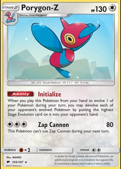 Porygon-Z #105/147 — Burning Shadows