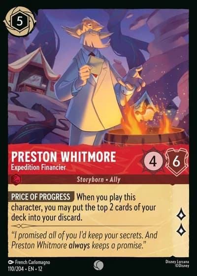 Preston Whitmore - Expedition Financier #110/257 — Wilds Unknown