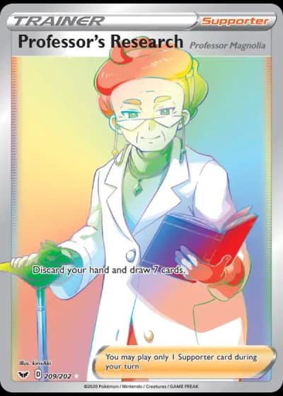 Professor's Research (Professor Magnolia) #209/202 — Sword & Shield