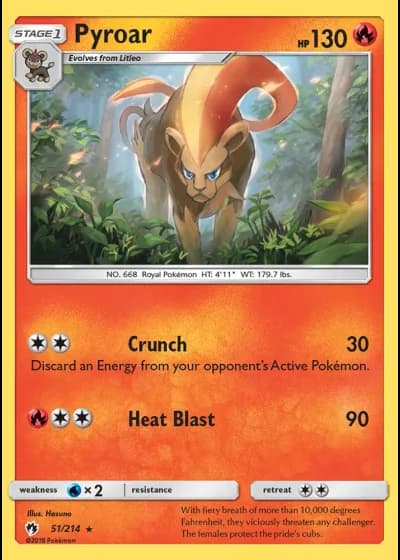 Pyroar #51/214 — Lost Thunder