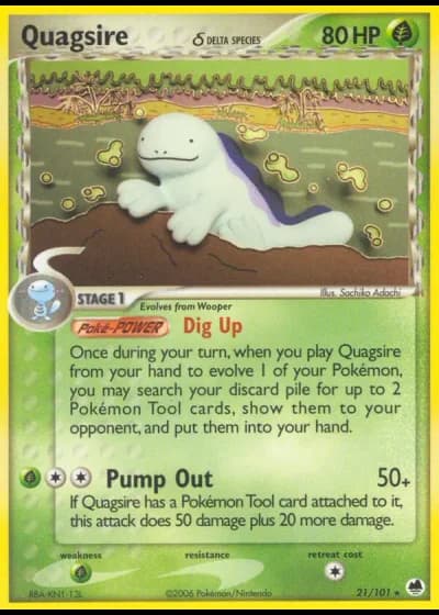 Quagsire #21/101 — Dragon Frontiers