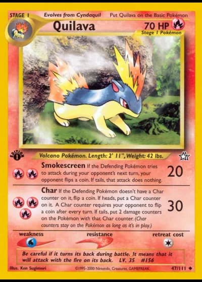 Quilava (1st Edition) #47/111 — Neo Genesis (1st Edition)