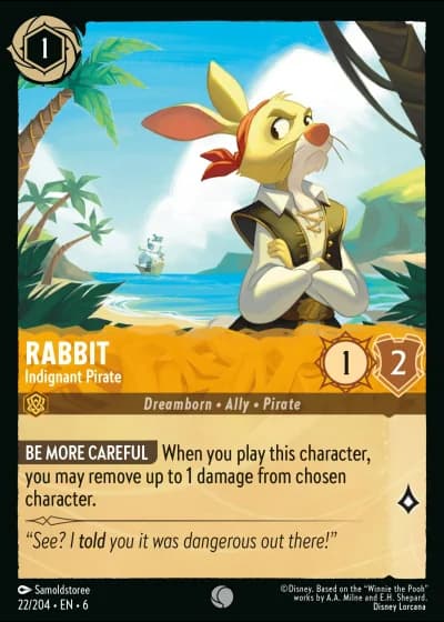 Rabbit - Indignant Pirate #22/204 — Azurite Sea