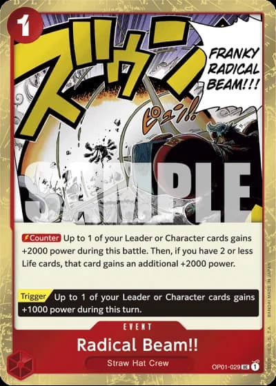 Radical Beam!! (OP01-029) (Jolly Roger Foil) — One Piece The Best (PRB01)