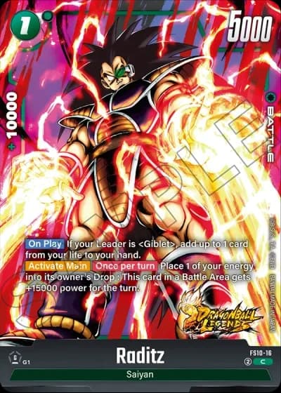 Raditz FS10-016 — Starter Deck EX: Giblet (FS10)