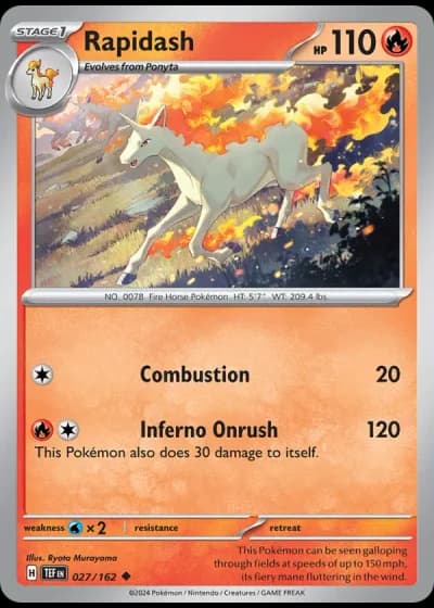 Rapidash #027/162 — Temporal Forces