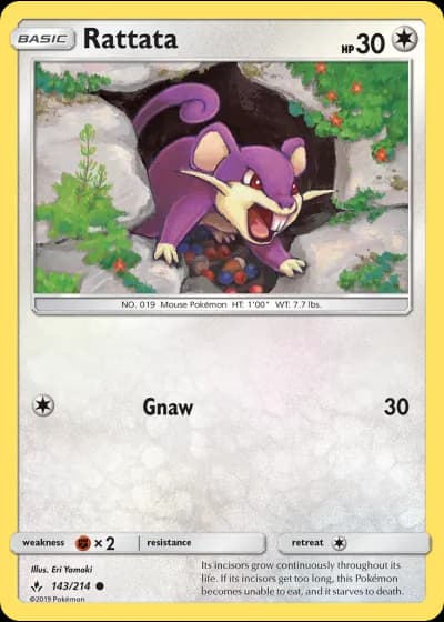 Rattata #143/214 — Unbroken Bonds