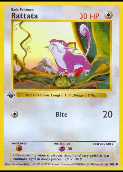 Rattata #61/12 — Trainer Deck A