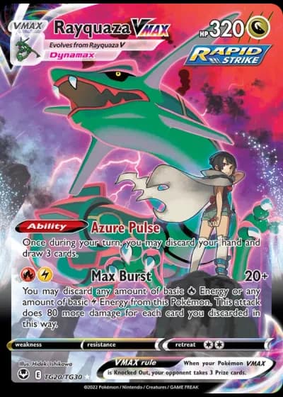 Rayquaza VMAX TG20 — Trainer Gallery (Silver Tempest)