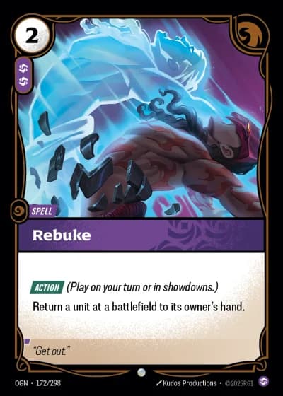 Rebuke #172/352 — Origins