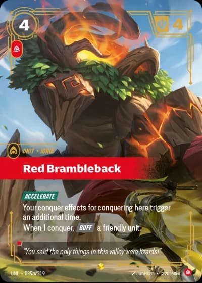 Red Brambleback #029a/308 — Unleashed